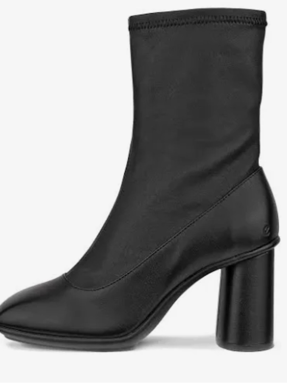 Ecco Sculpted Alba 65 Black Women's Stretch Boot Block Heel size 10 us-NWT $179
